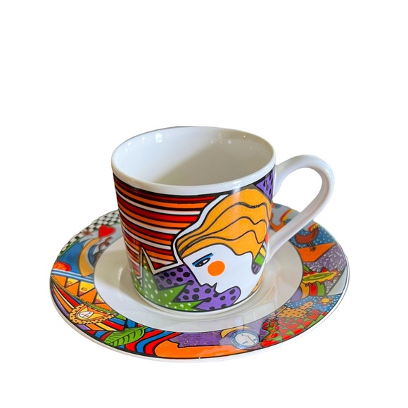 Vintage Vitromaster Metropolitan Espresso Cup & Saucer - Picture 1 of 7